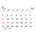 ７月休館日のお知らせ